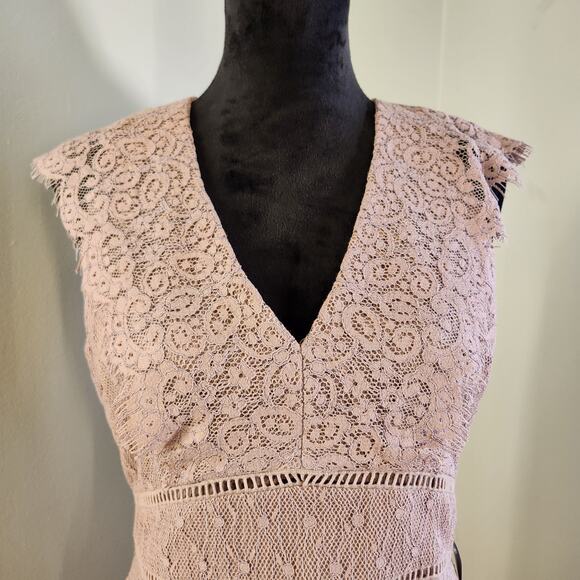 ADELYN RAE NWT Mauve Lace Sleeveless Dress, Size 12 - Picture 7 of 12